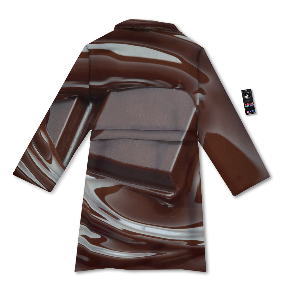 Chocolate Print Bathrobe-grizzshop
