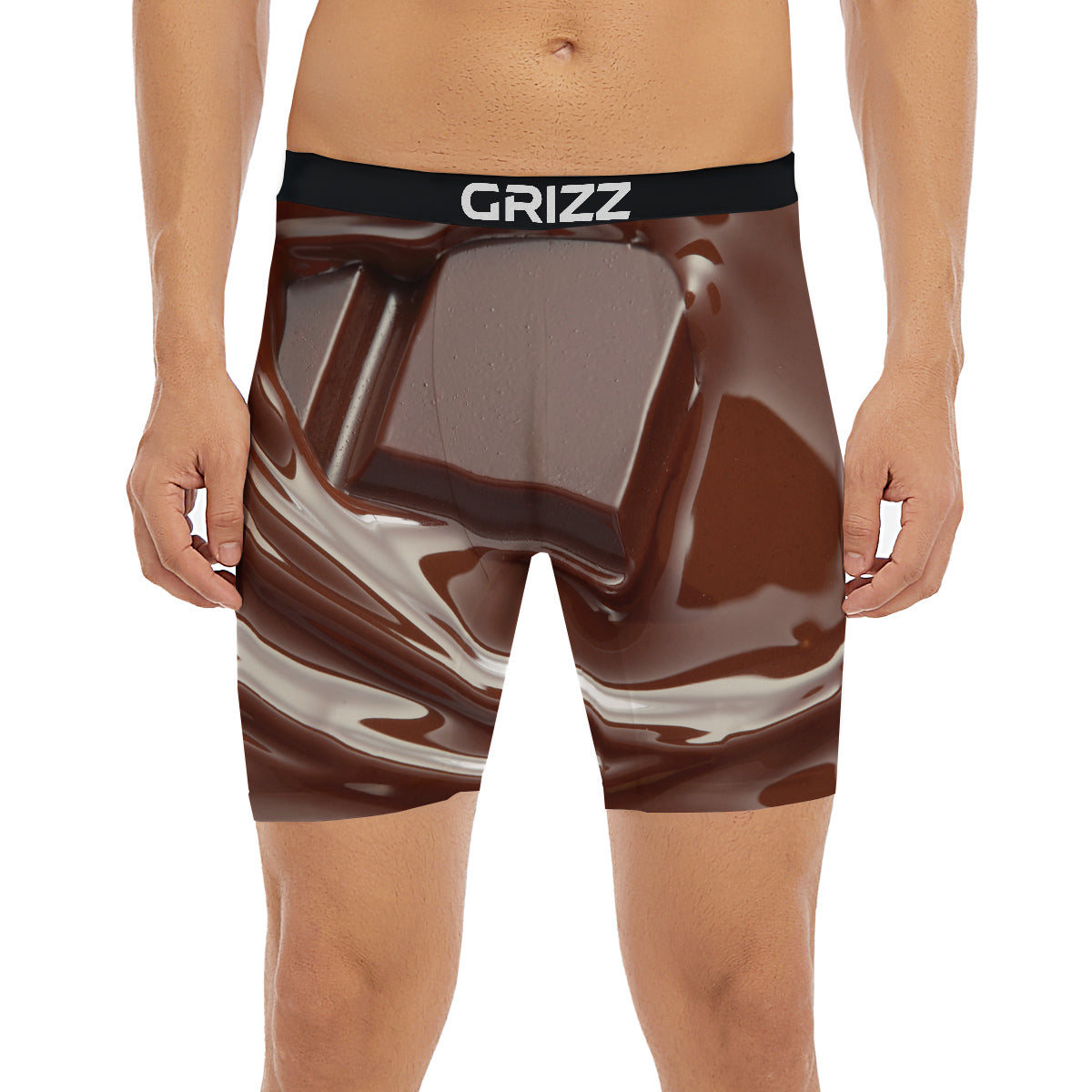 Chocolate Print Boxer Briefs-grizzshop