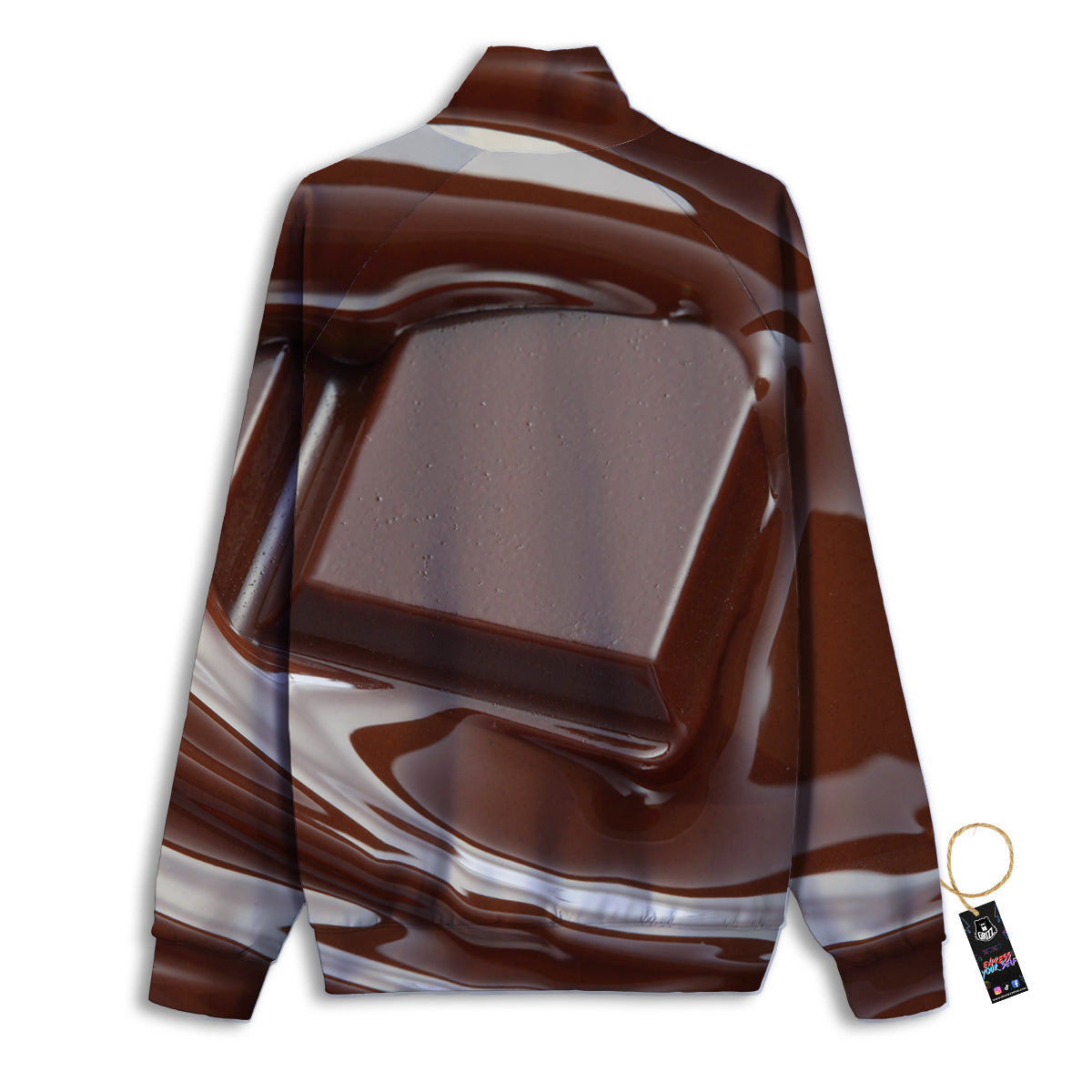Chocolate Print Track Jacket-grizzshop