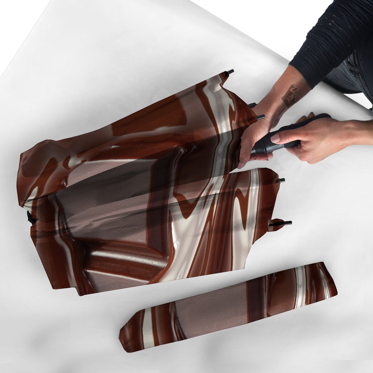 Chocolate Print Umbrella-grizzshop