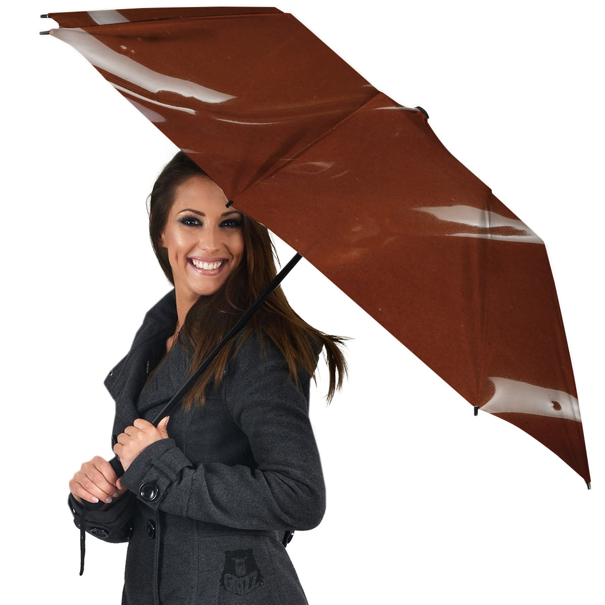 Chocolate Texture Print Umbrella-grizzshop