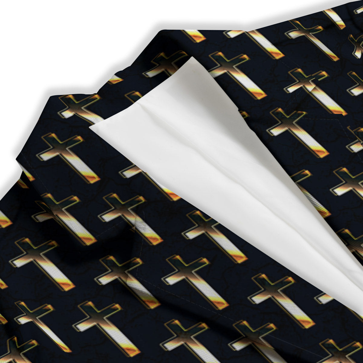 Christian Cross Print Pattern Women's Blazer-grizzshop