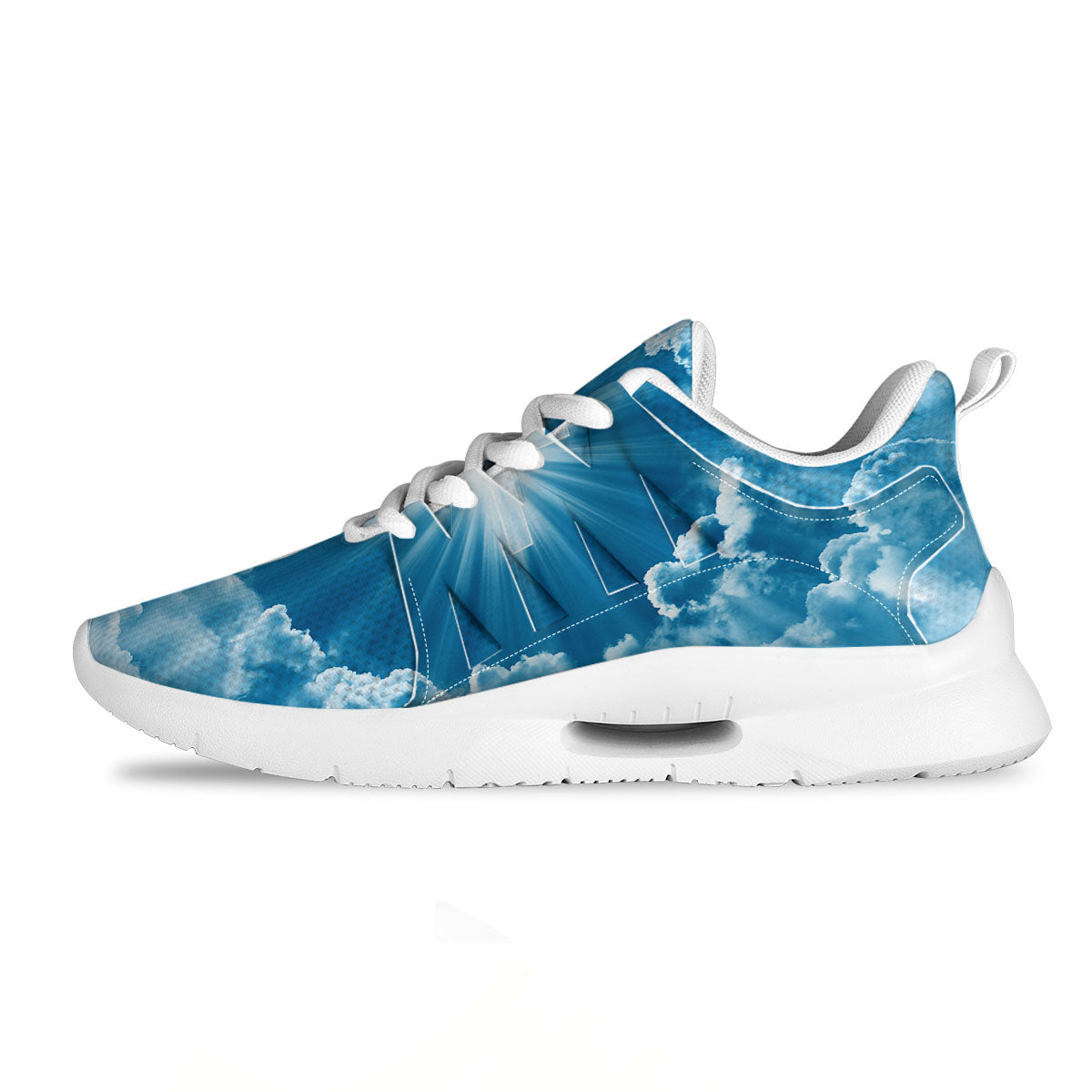 Christian Holy Cross Shiny Print Tennis Shoes-grizzshop