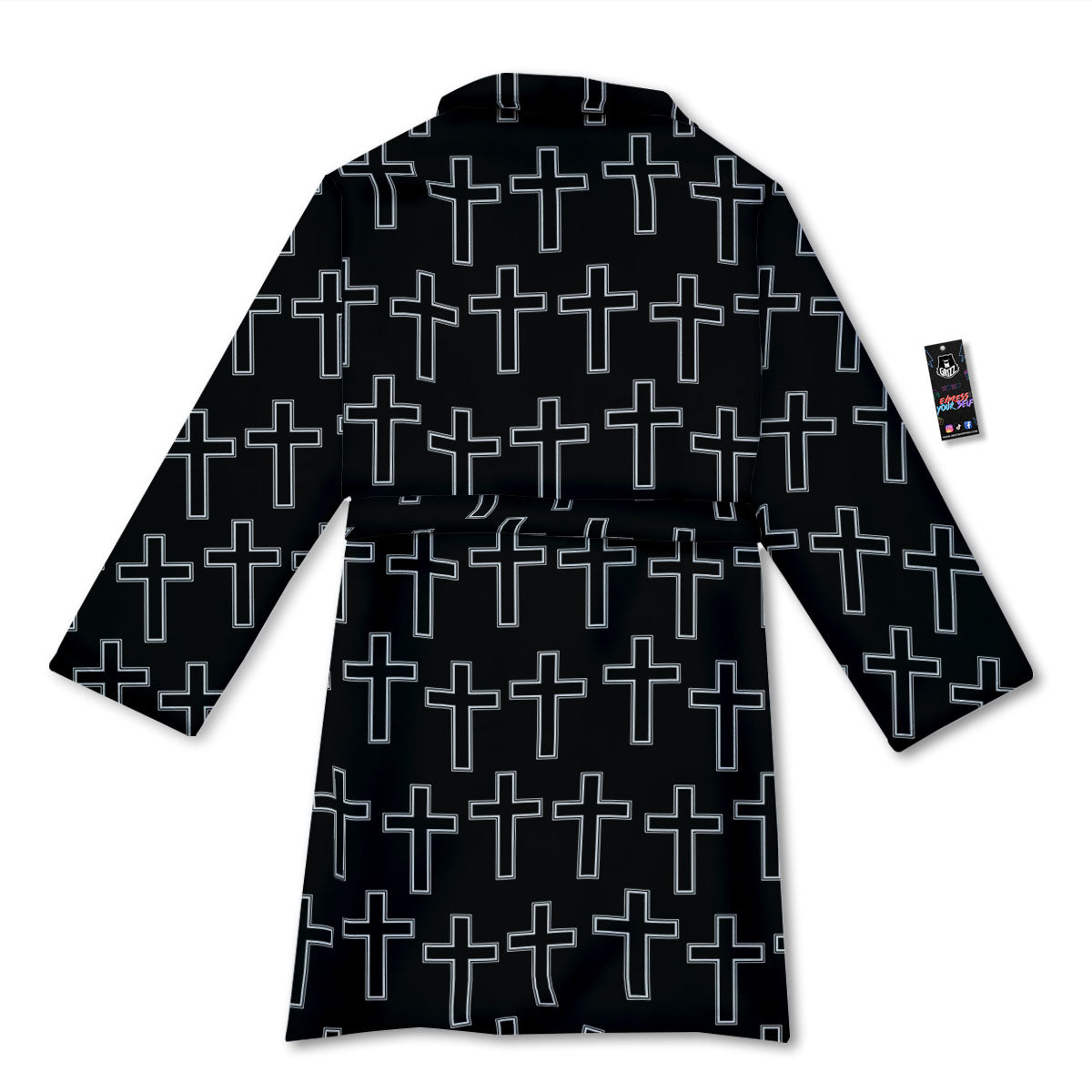 Christian Orthodox Print Pattern Bathrobe-grizzshop