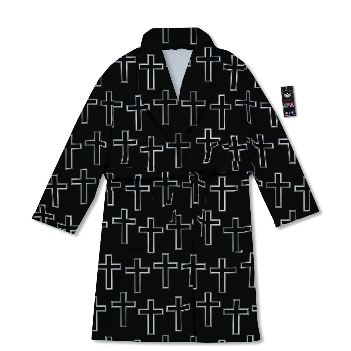 Christian Orthodox Print Pattern Bathrobe-grizzshop