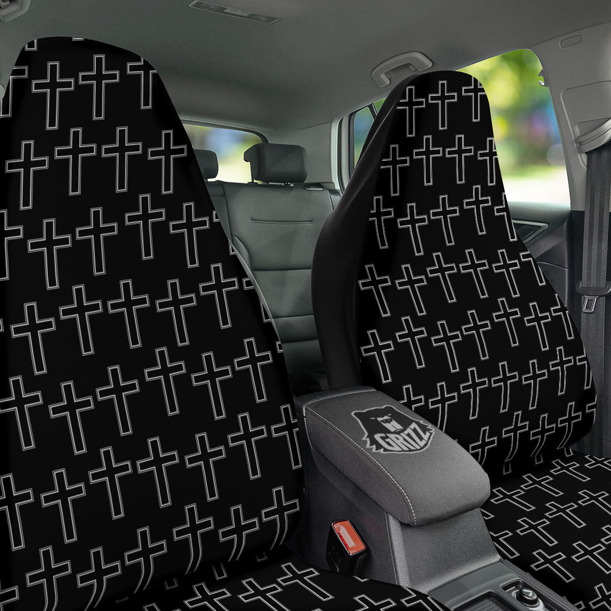 Christian Orthodox Print Pattern Car Seat Covers-grizzshop
