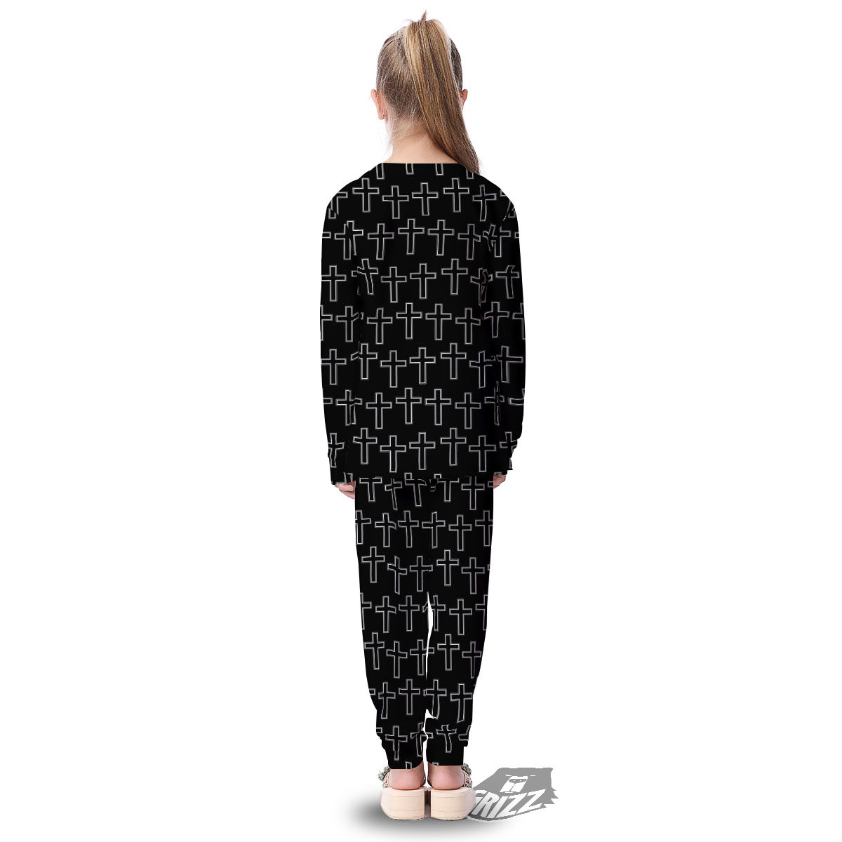 Christian Orthodox Print Pattern Kid's Pajamas-grizzshop