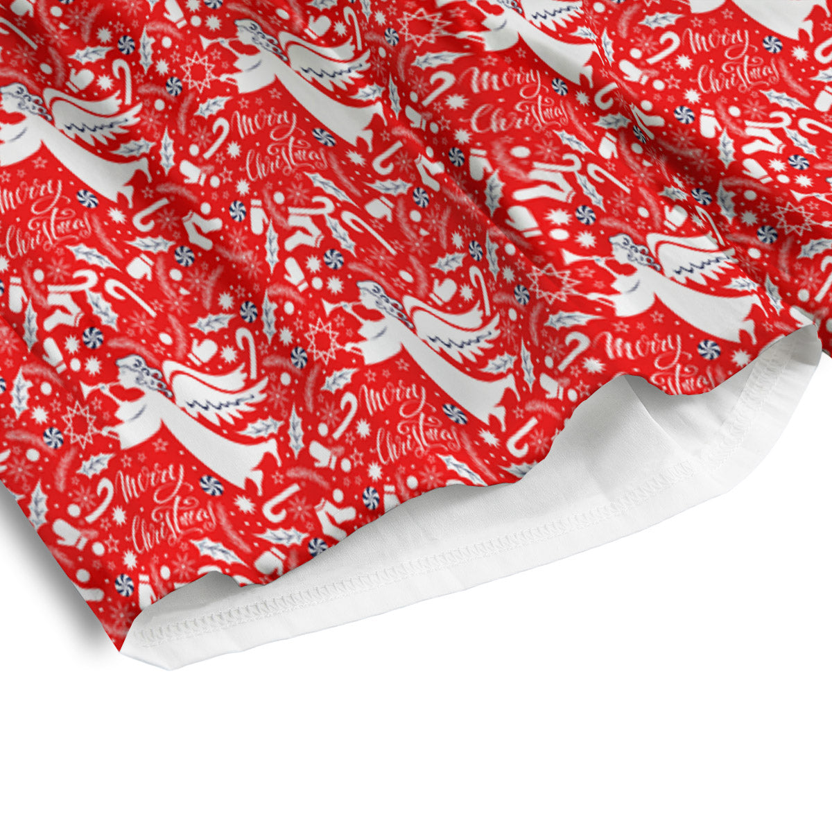 Christmas Angel Print Pattern Men's Athletic Shorts