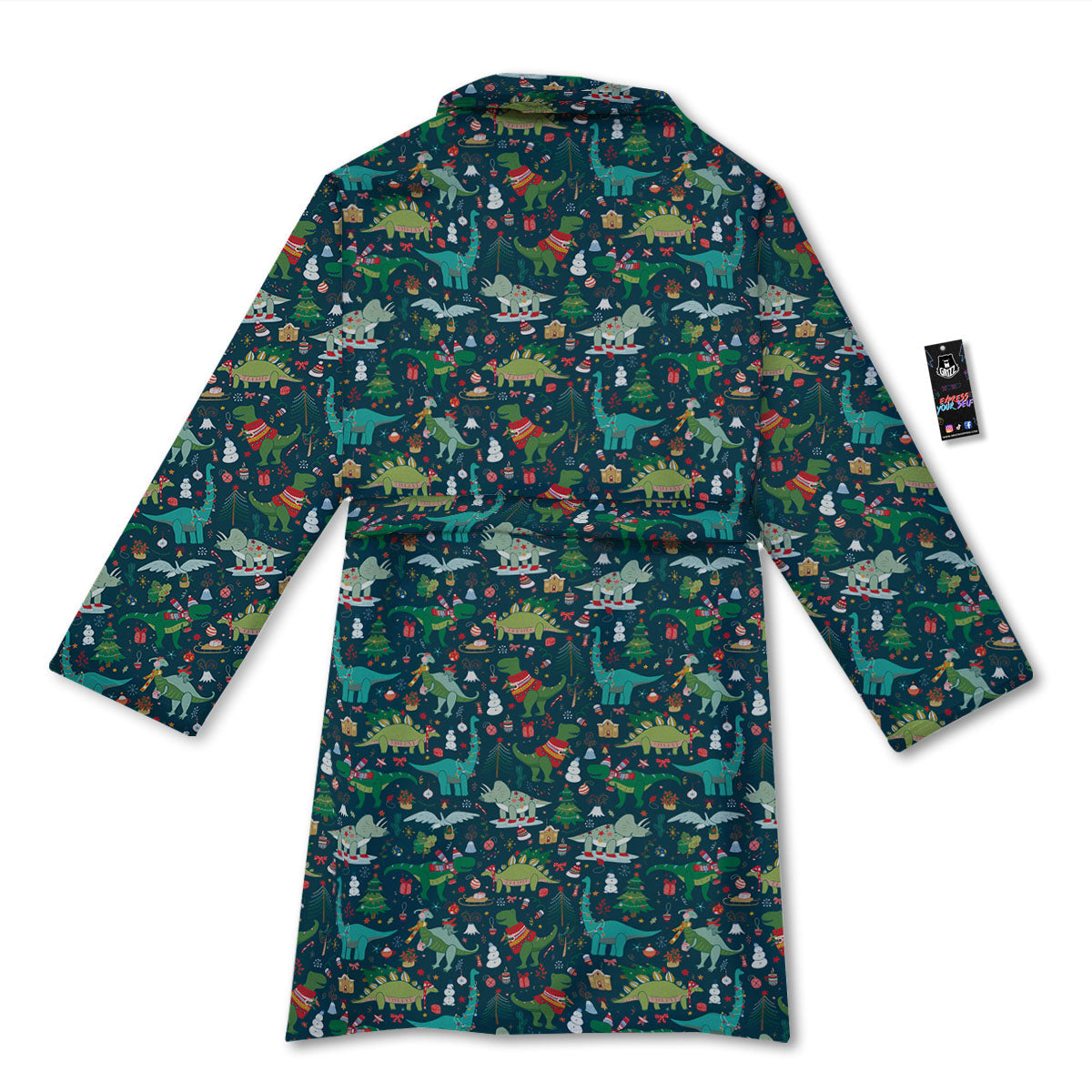 Christmas Animals Fun Print Pattern Bathrobe-grizzshop
