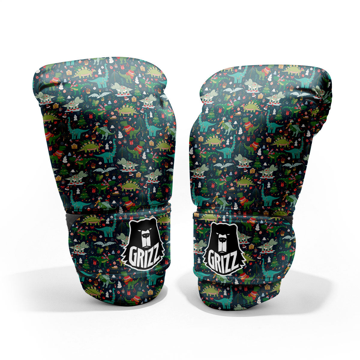 Christmas Animals Fun Print Pattern Pro Boxing Glove