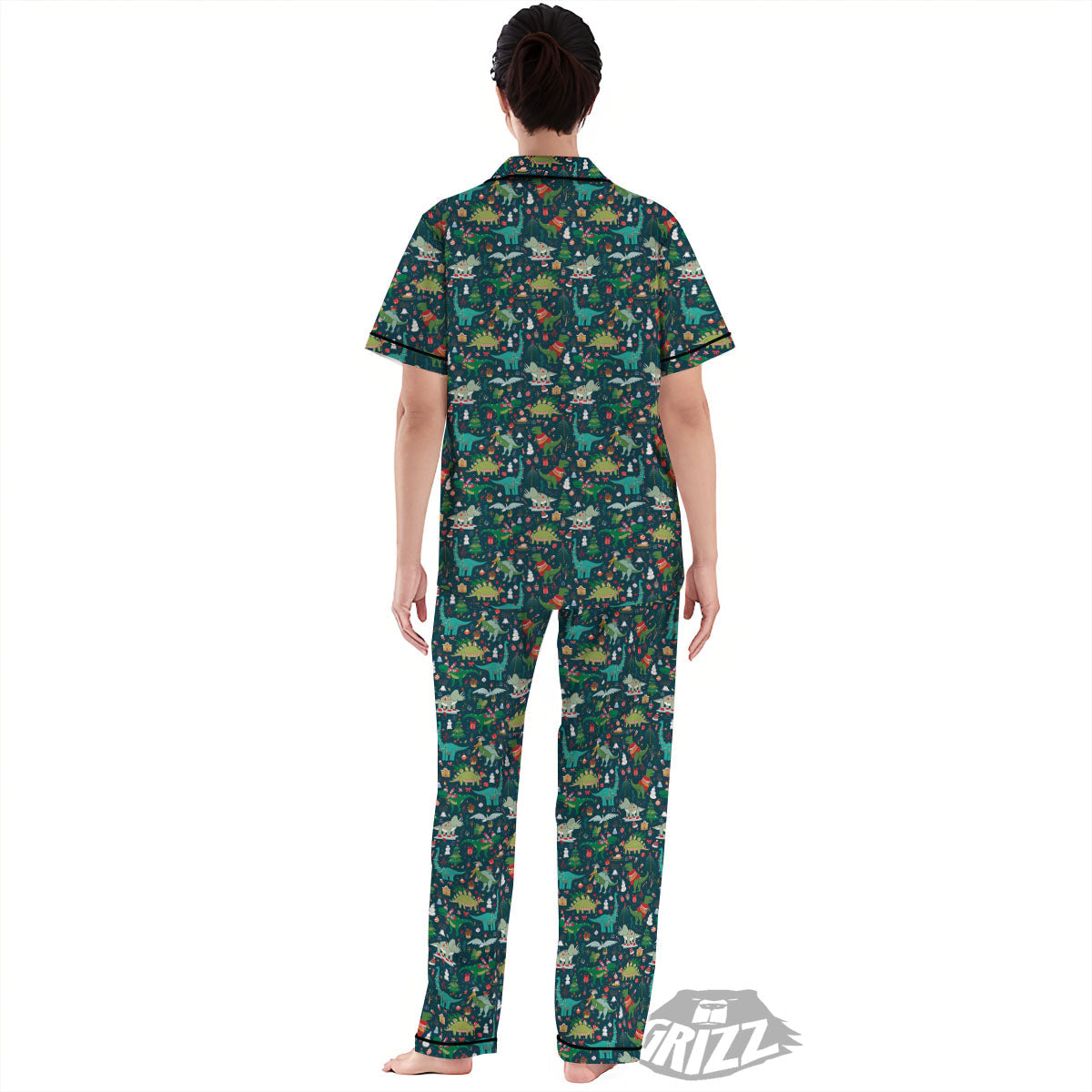 Christmas Animals Fun Print Pattern Women's Pajamas Set-grizzshop