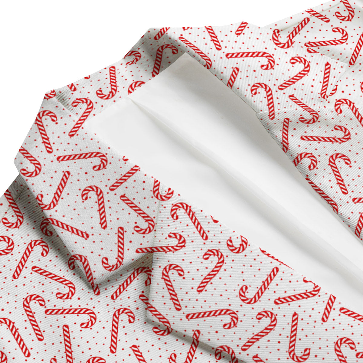 Christmas Candy Print Pattern Men's Blazer-grizzshop