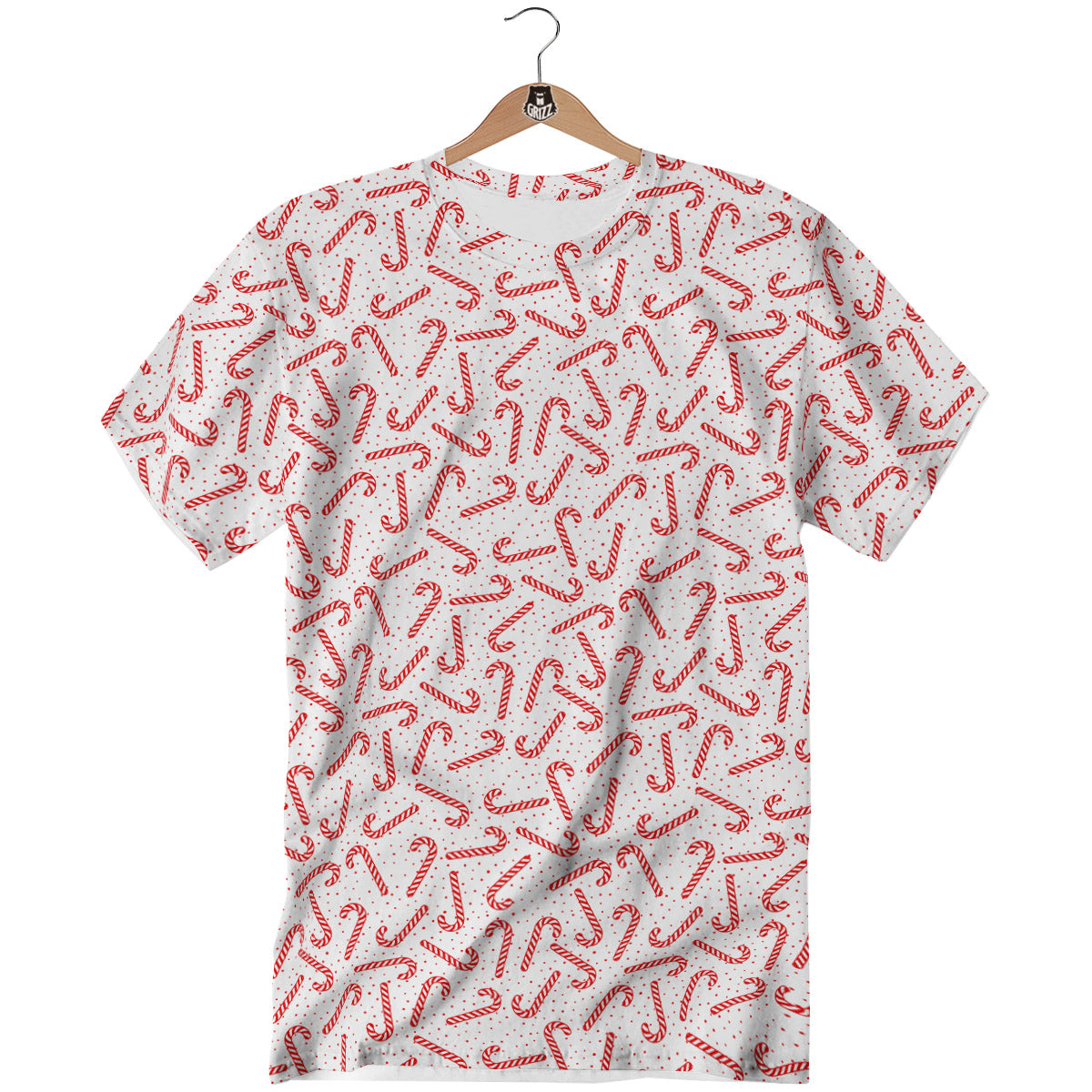 Christmas Candy Print Pattern T-Shirt-grizzshop