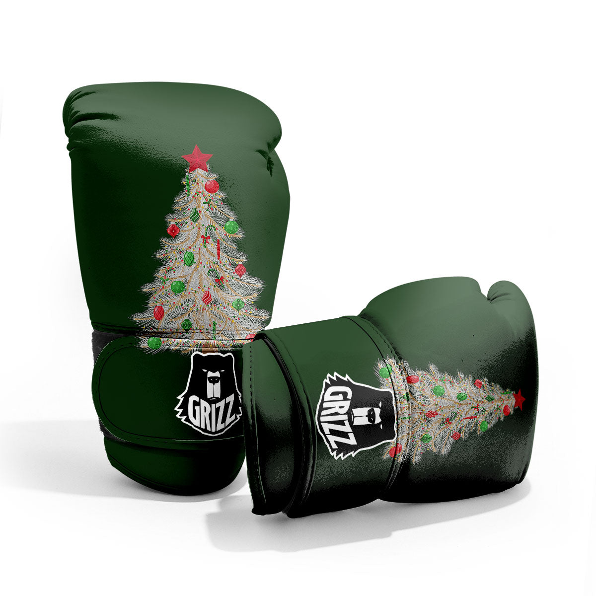 Christmas Decorated Tree Print Pro Boxing Glove