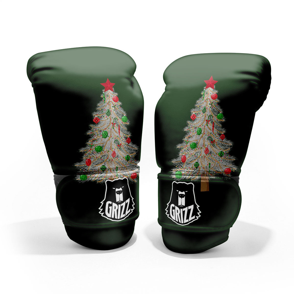 Christmas Decorated Tree Print Pro Boxing Glove