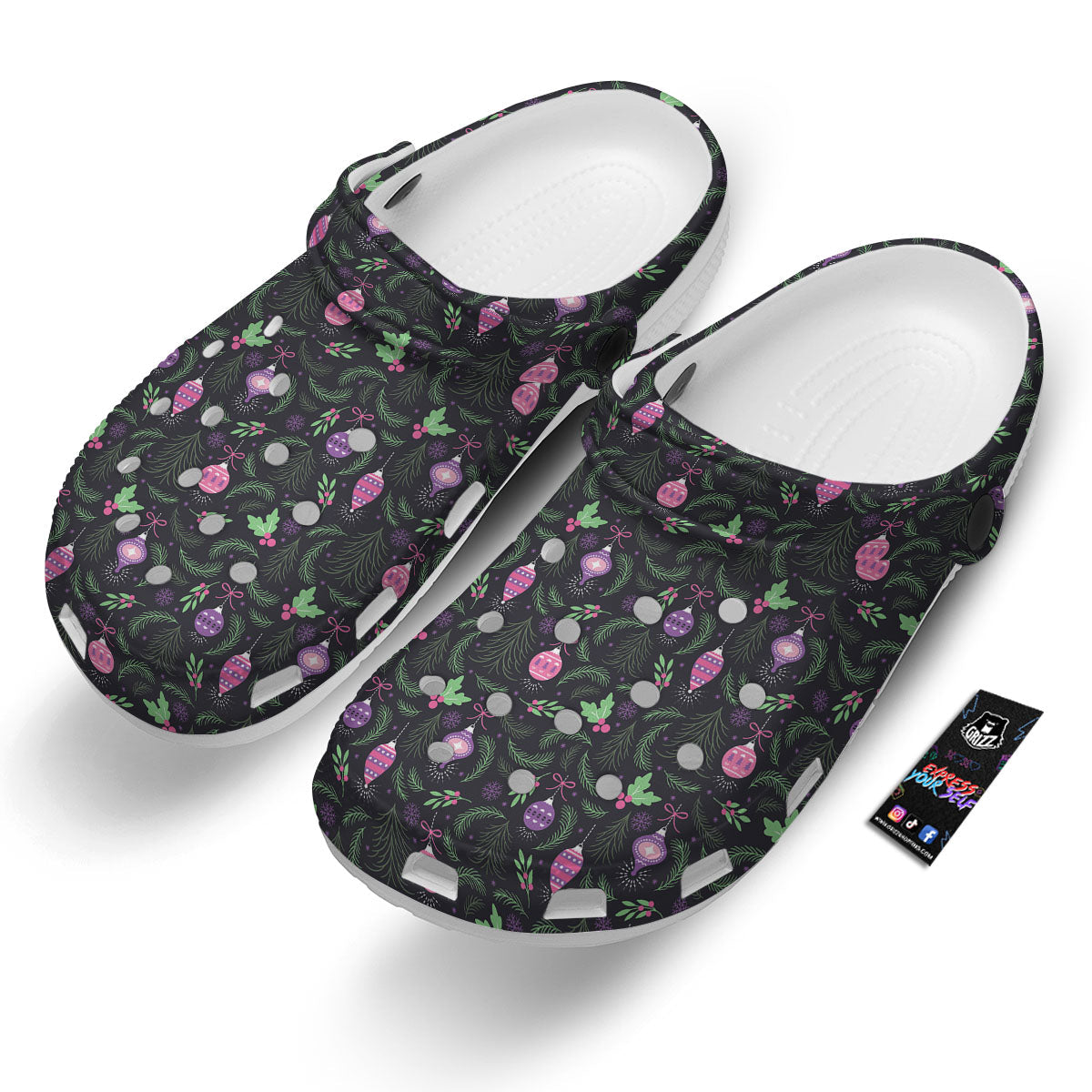 Christmas Decoration Print Pattern Clog-grizzshop