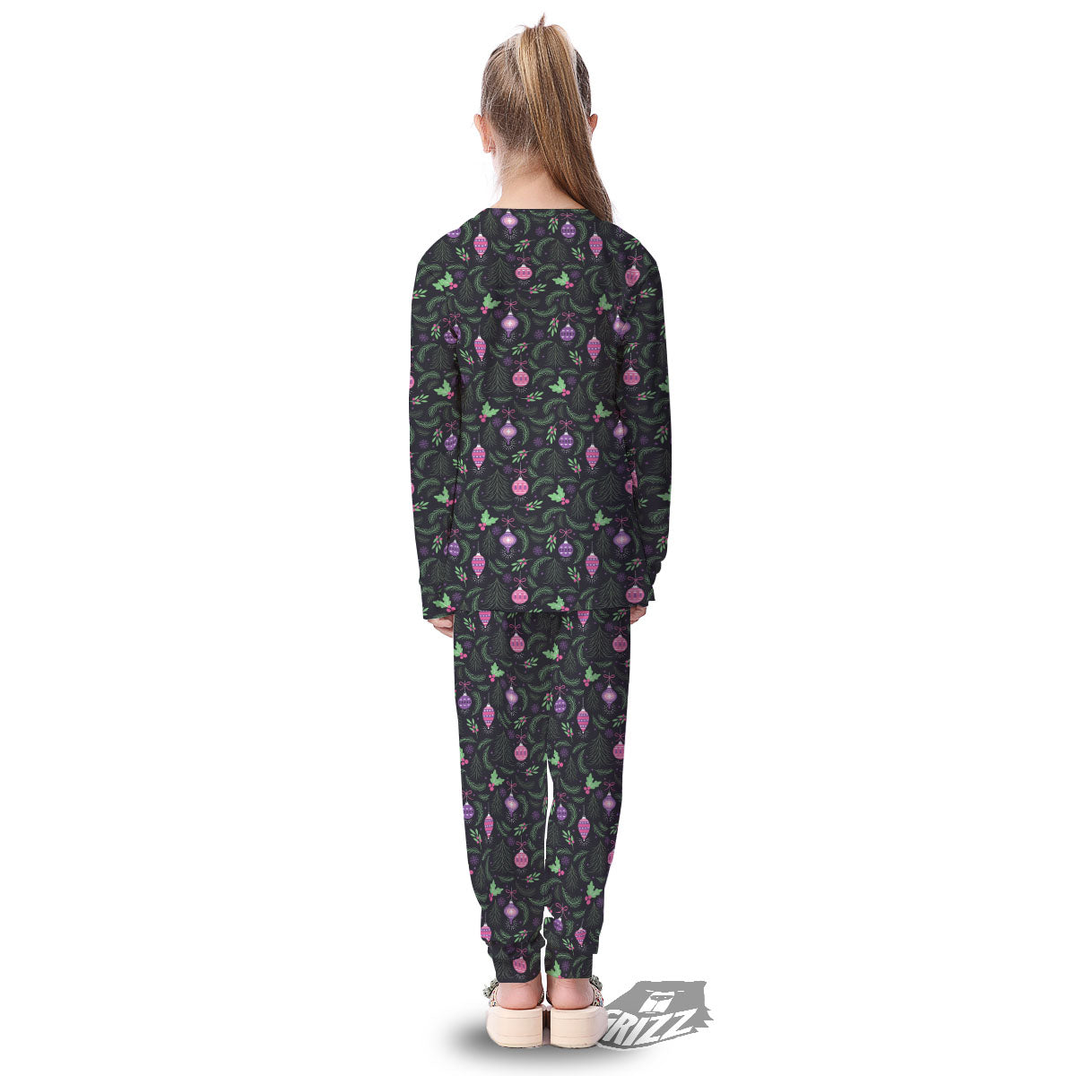 Christmas Decoration Print Pattern Kid's Pajamas-grizzshop