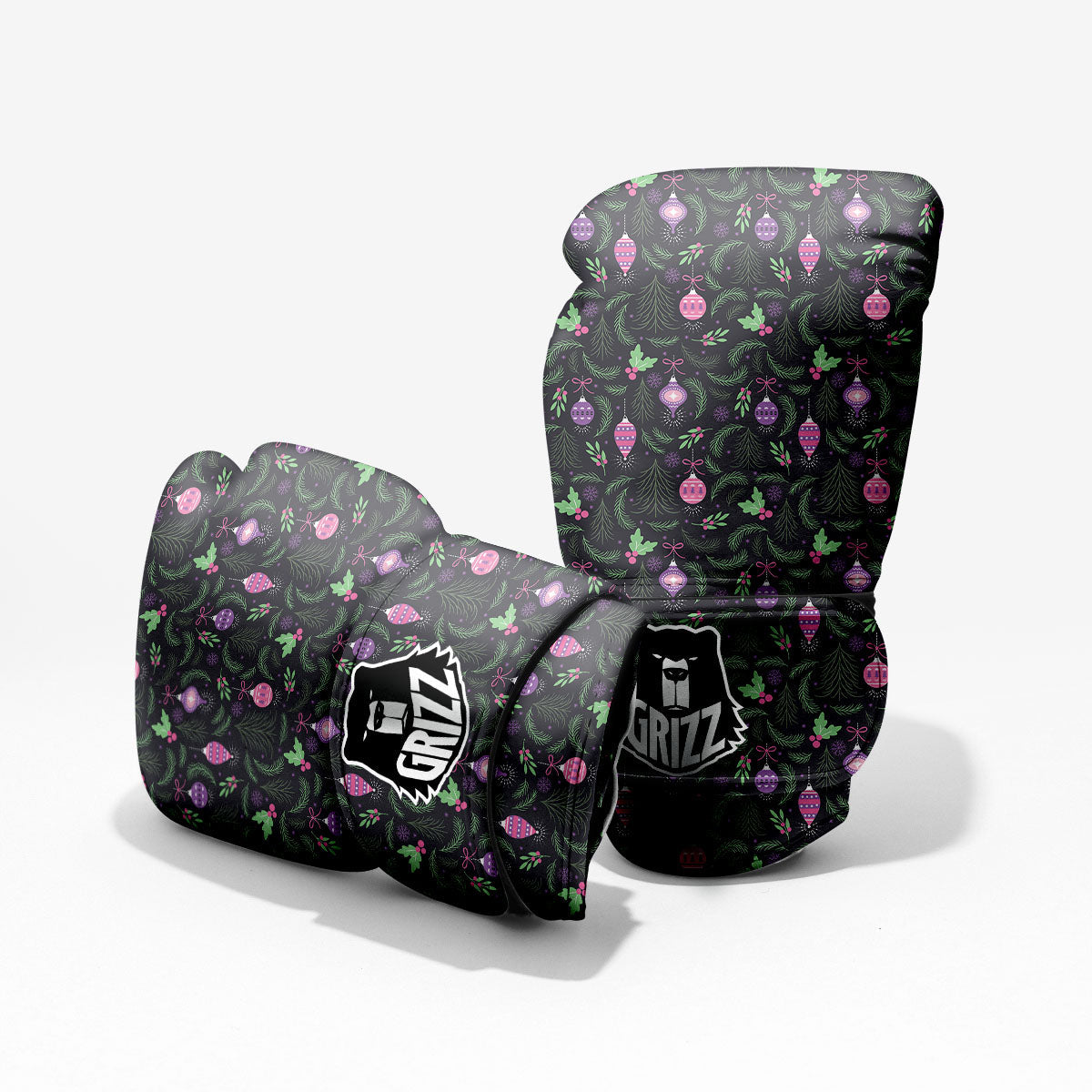 Christmas Decoration Print Pattern Pro Boxing Glove