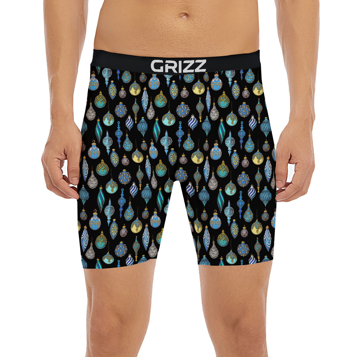 Christmas Decorations Drawing Print Pattern Boxer Briefs-grizzshop