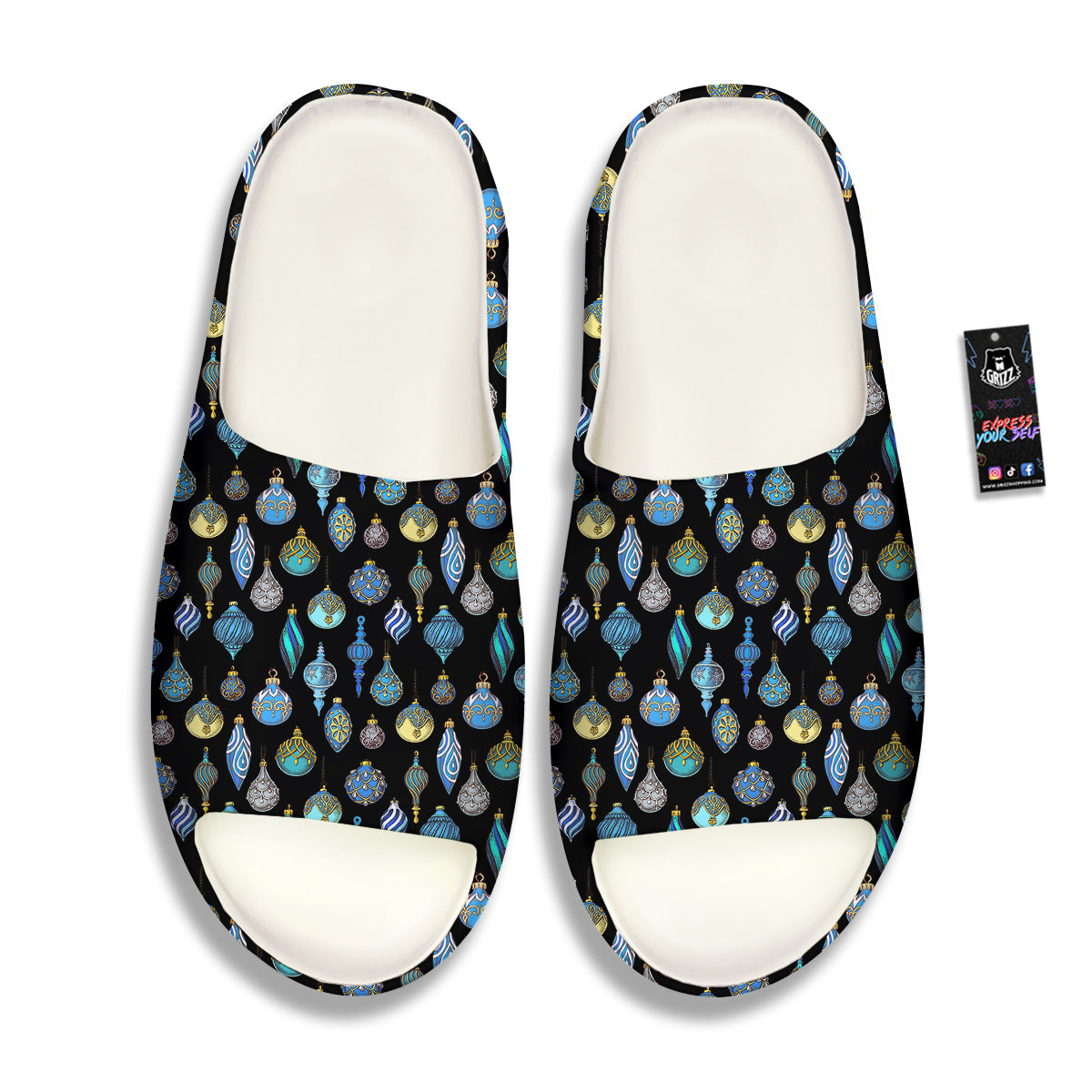 Christmas Decorations Drawing Print Pattern Sandals-grizzshop