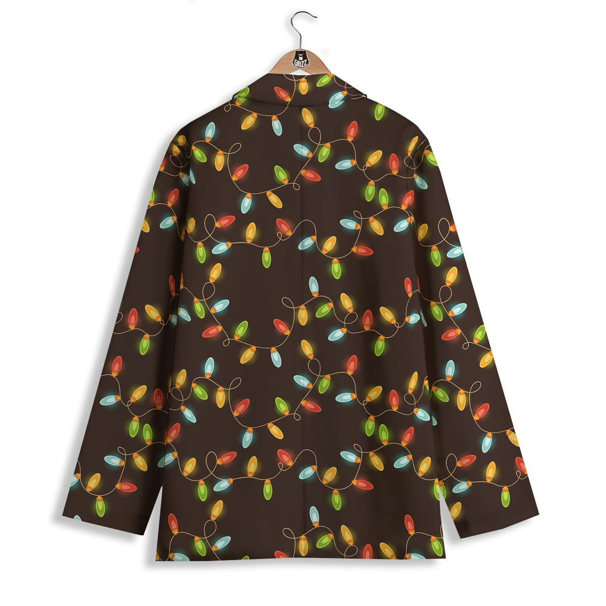 Christmas Lights Print Pattern Women's Blazer-grizzshop