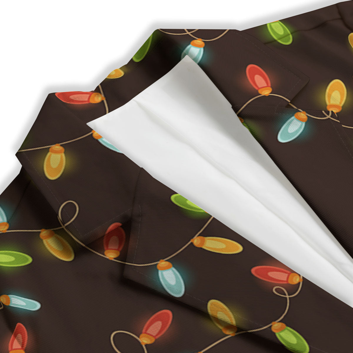 Christmas Lights Print Pattern Women's Blazer-grizzshop