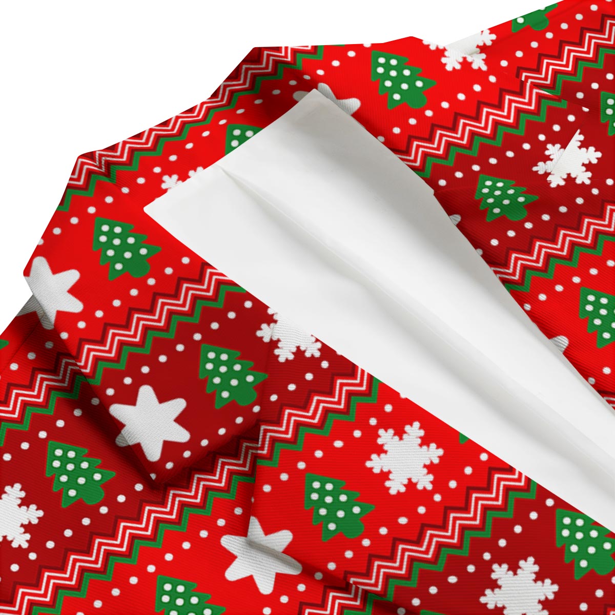 Christmas Pattern Print Men's Blazer-grizzshop