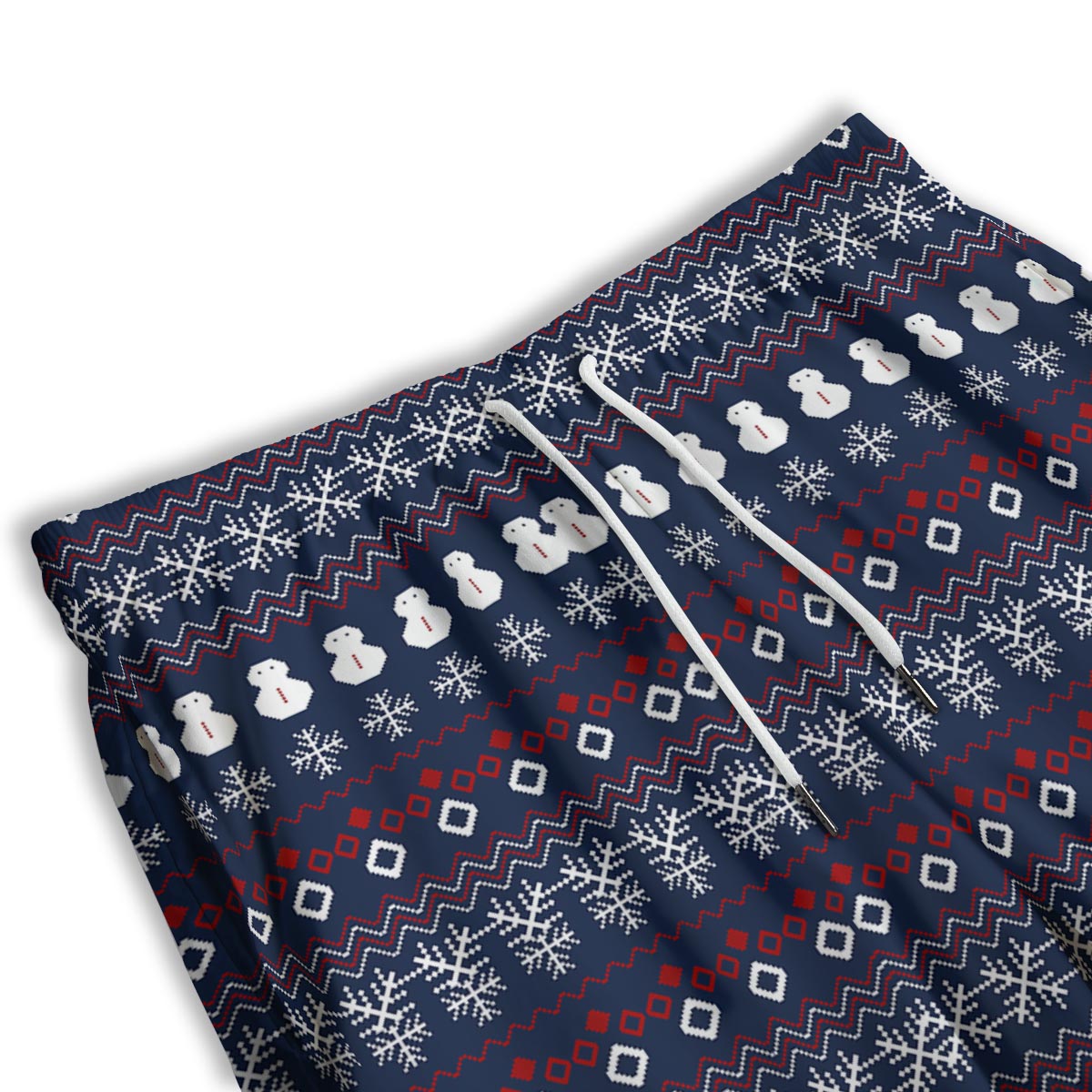 Christmas Scandinavian Print Pattern Men's Athletic Shorts