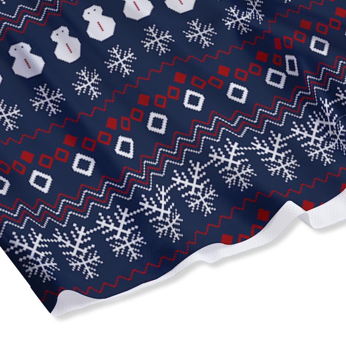 Christmas Scandinavian Print Pattern Mesh Shorts