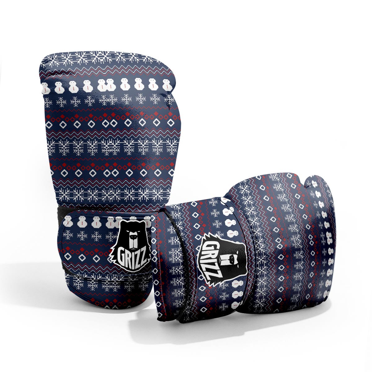 Christmas Scandinavian Print Pattern Pro Boxing Glove