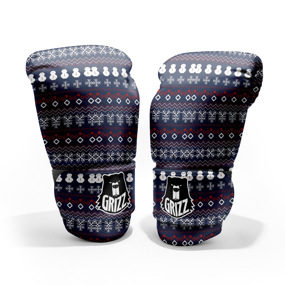 Christmas Scandinavian Print Pattern Pro Boxing Glove
