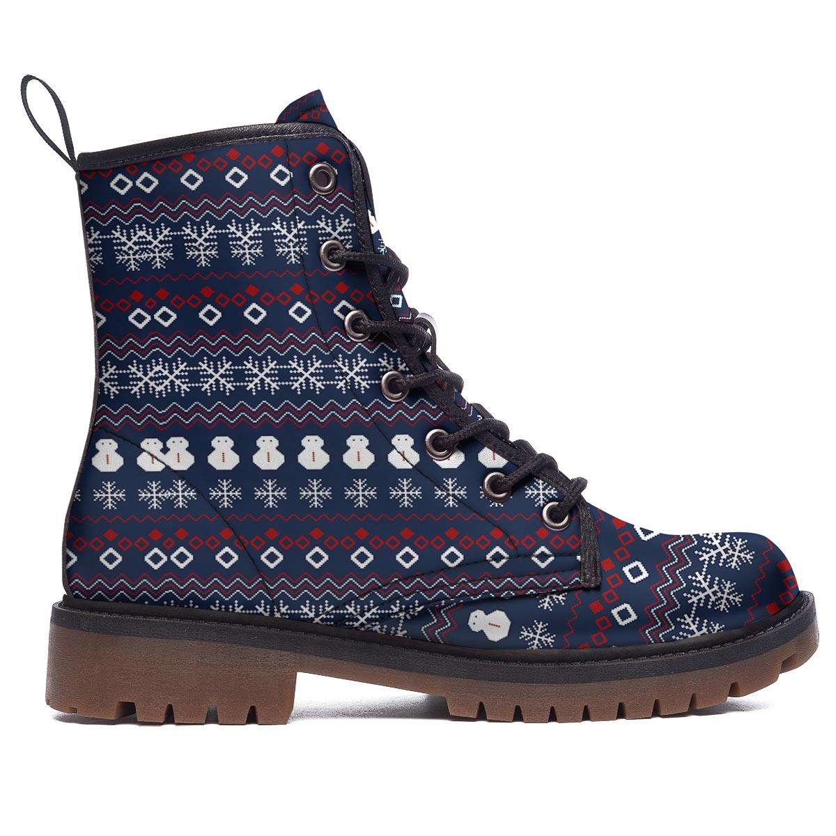 Christmas Scandinavian Print Pattern Work Boots-grizzshop