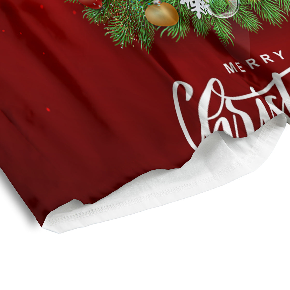 Christmas Tree Print Men's Athletic Shorts
