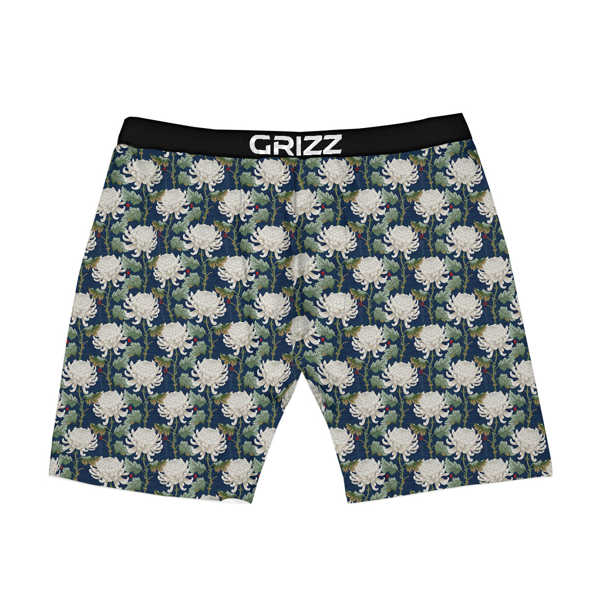 Chrysanthemum Flower Print Boxer Briefs-grizzshop