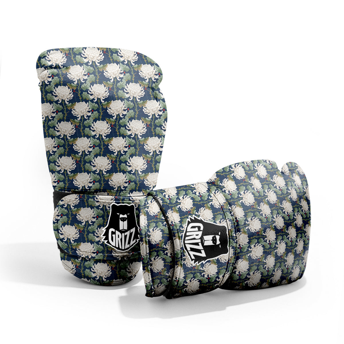 Chrysanthemum Flower Print Pro Boxing Glove