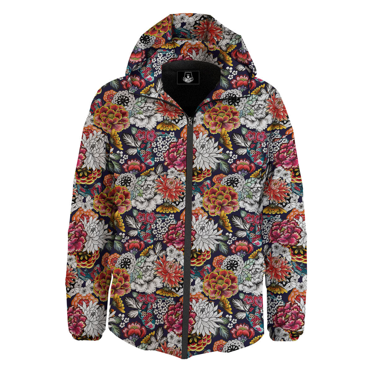 Chrysanthemum Japanese Print Pattern Boxing Gloves