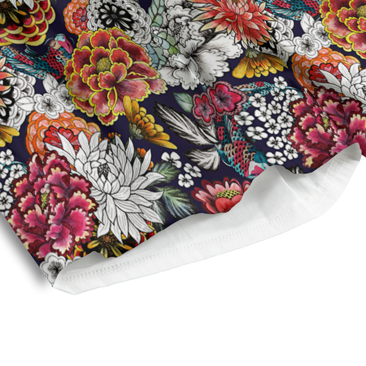 Chrysanthemum Japanese Print Pattern Men's Athletic Shorts