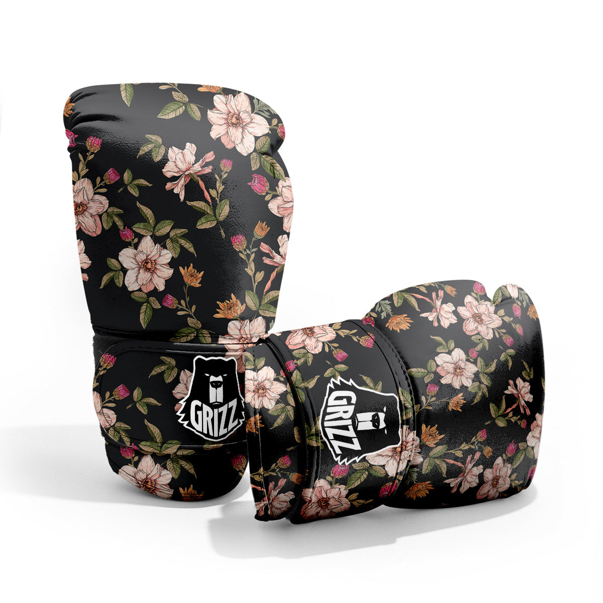 Chrysanthemum Watercolor Print Pattern Pro Boxing Glove