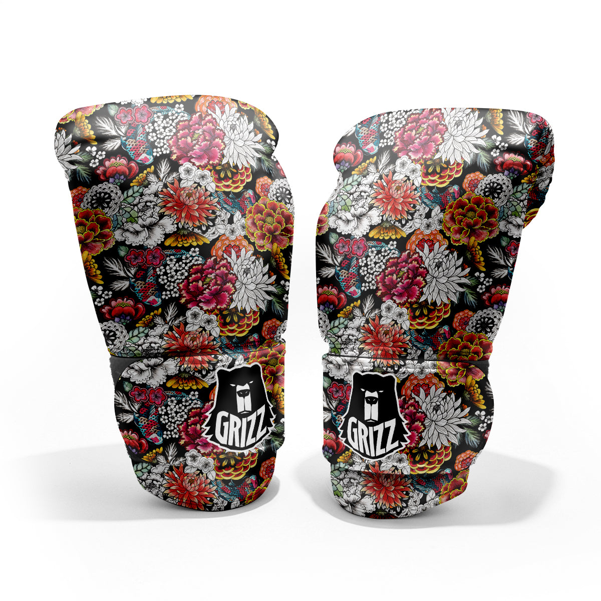 Chrysanthemum Watercolor Print Pro Boxing Glove