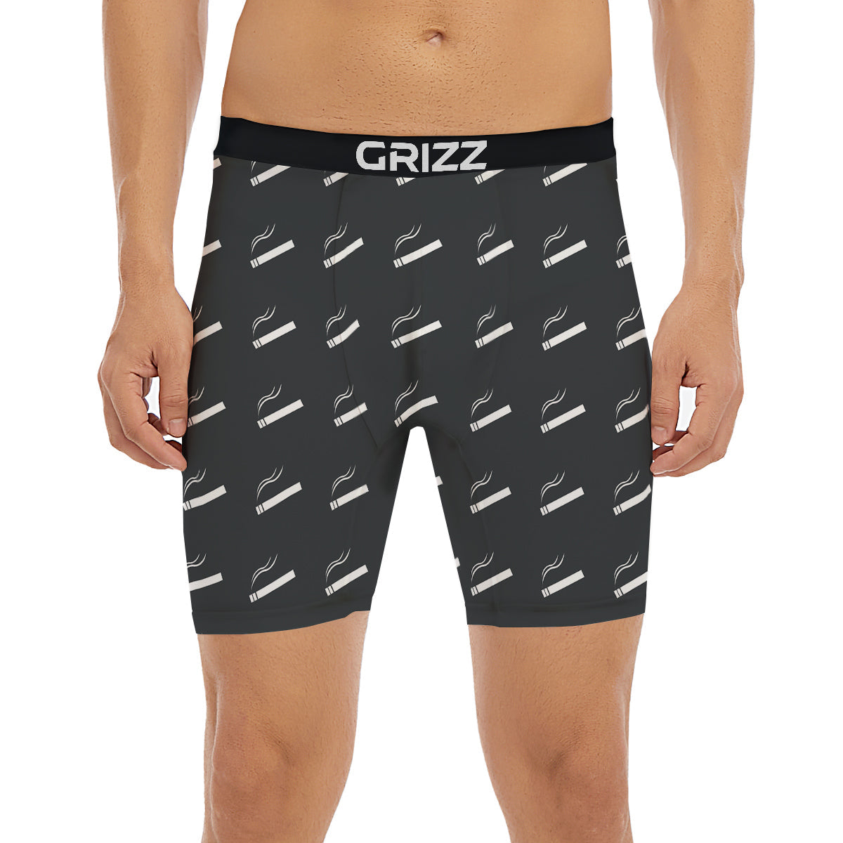 Cigarette Print Pattern Boxer Briefs-grizzshop