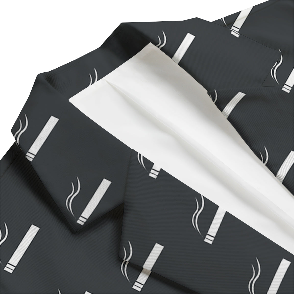 Cigarette Print Pattern Men's Blazer-grizzshop