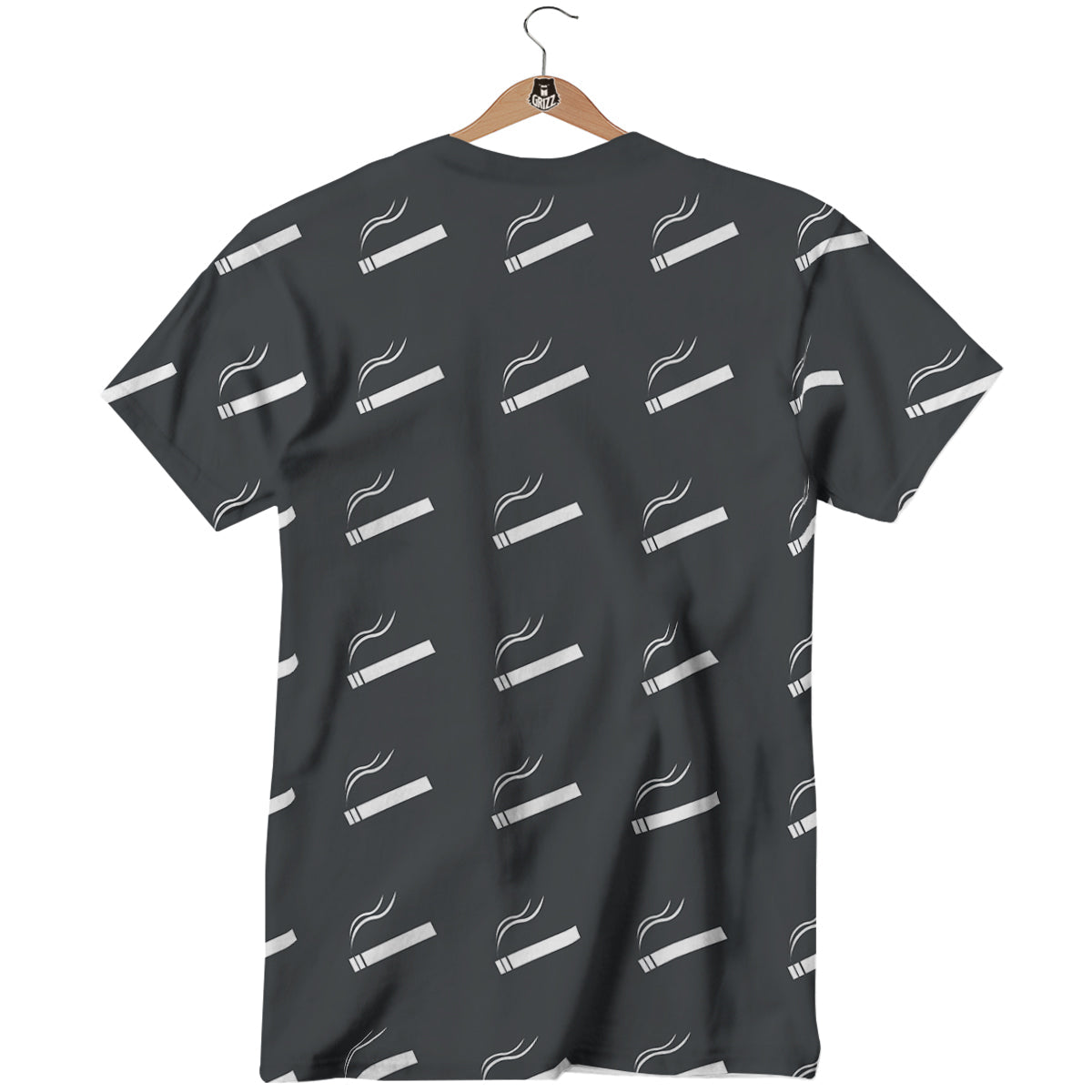 Cigarette Print Pattern T-Shirt-grizzshop