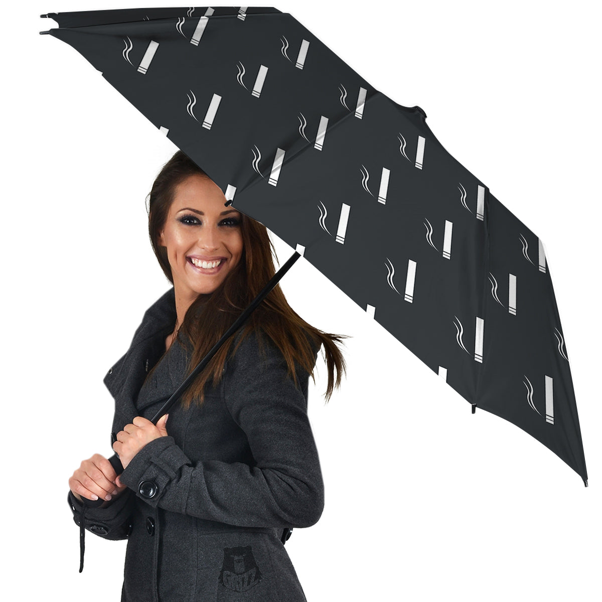 Cigarette Print Pattern Umbrella-grizzshop