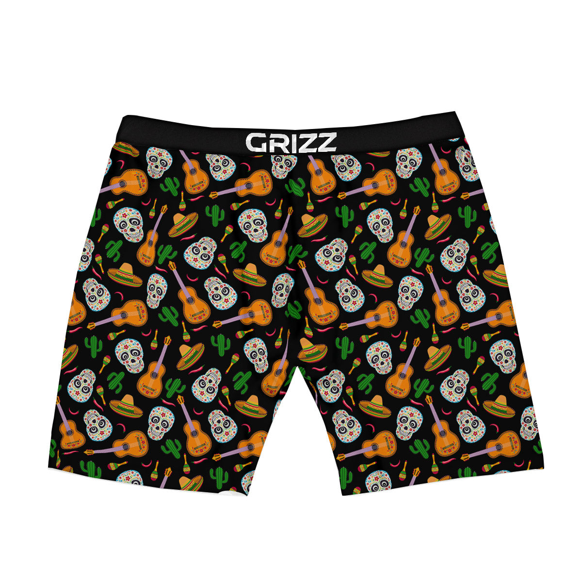 Cinco de Mayo Cartoon Print Pattern Boxer Briefs-grizzshop