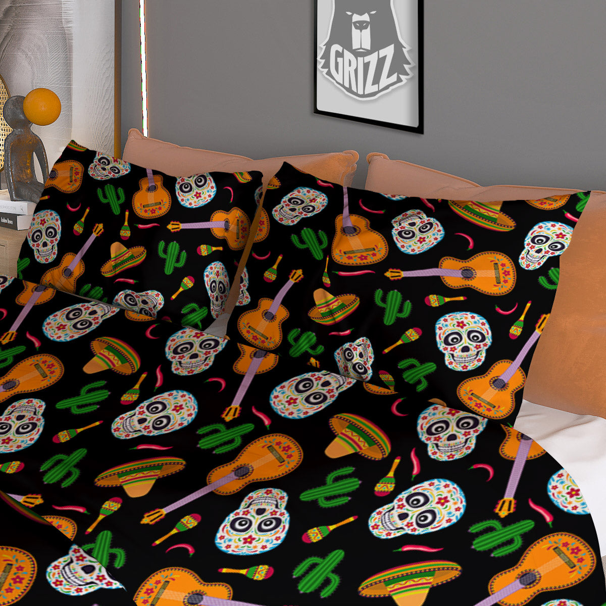 Diamond Print Pattern Duvet Cover Bedding Set