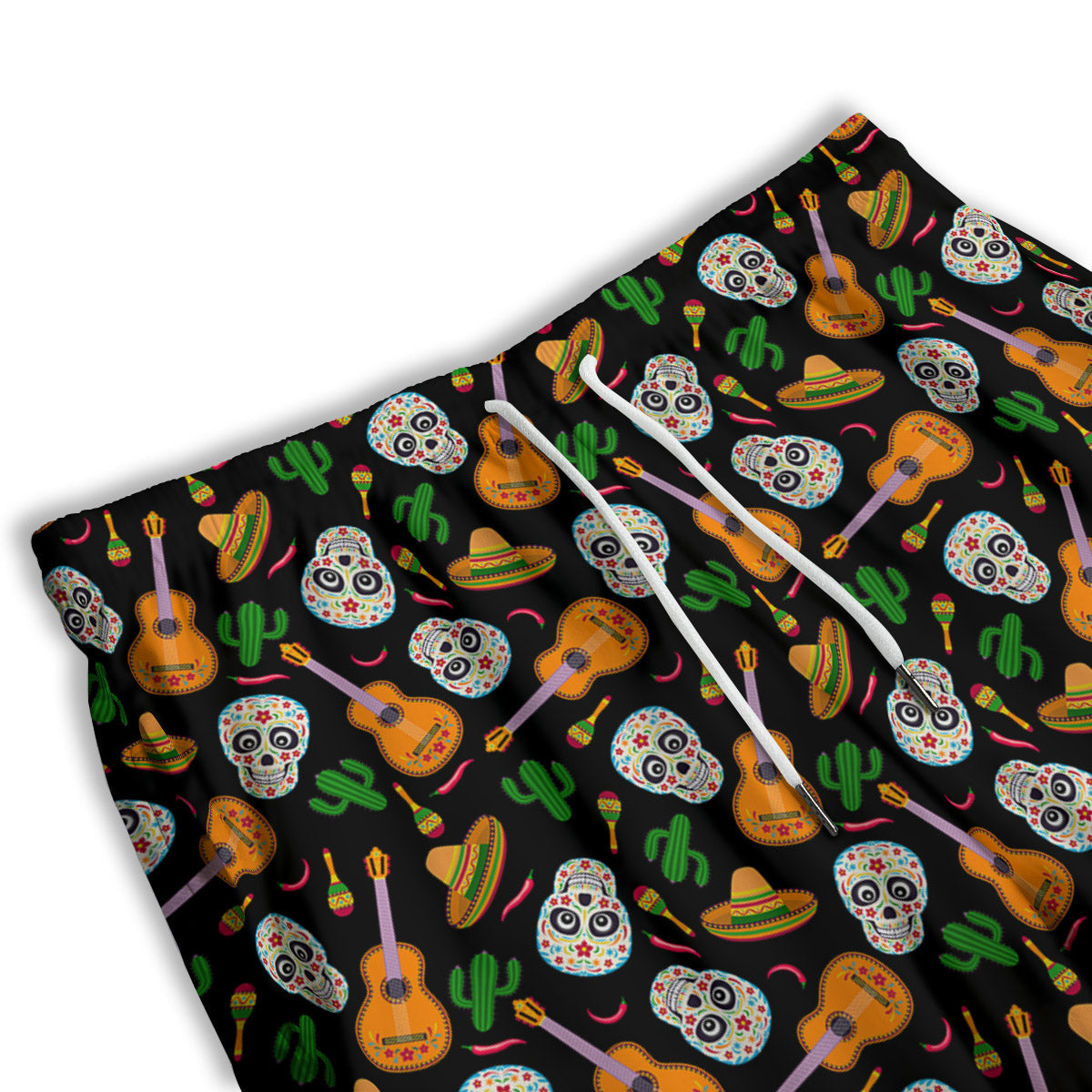 Cinco de Mayo Cartoon Print Pattern Men's Athletic Shorts