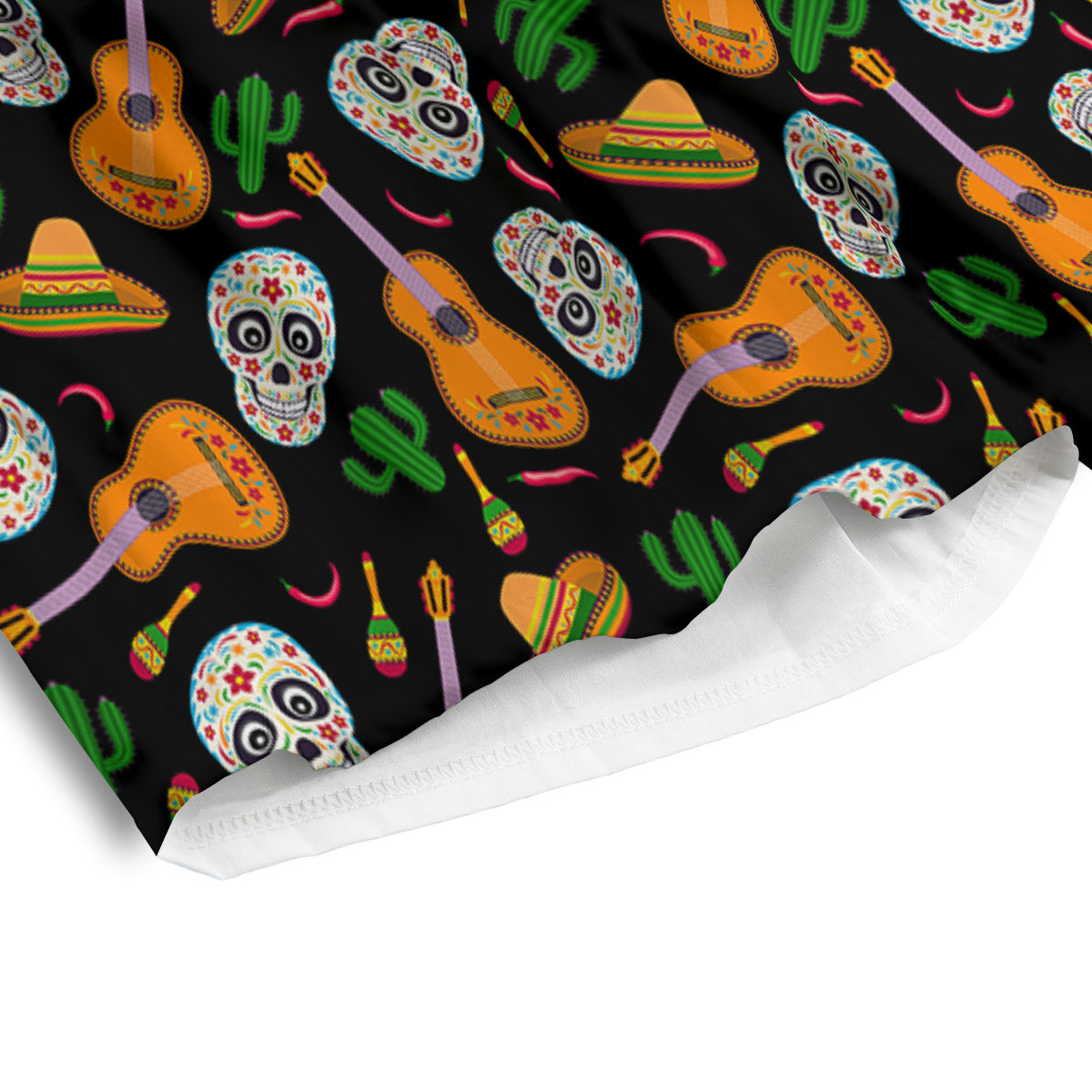 Cinco de Mayo Cartoon Print Pattern Men's Athletic Shorts