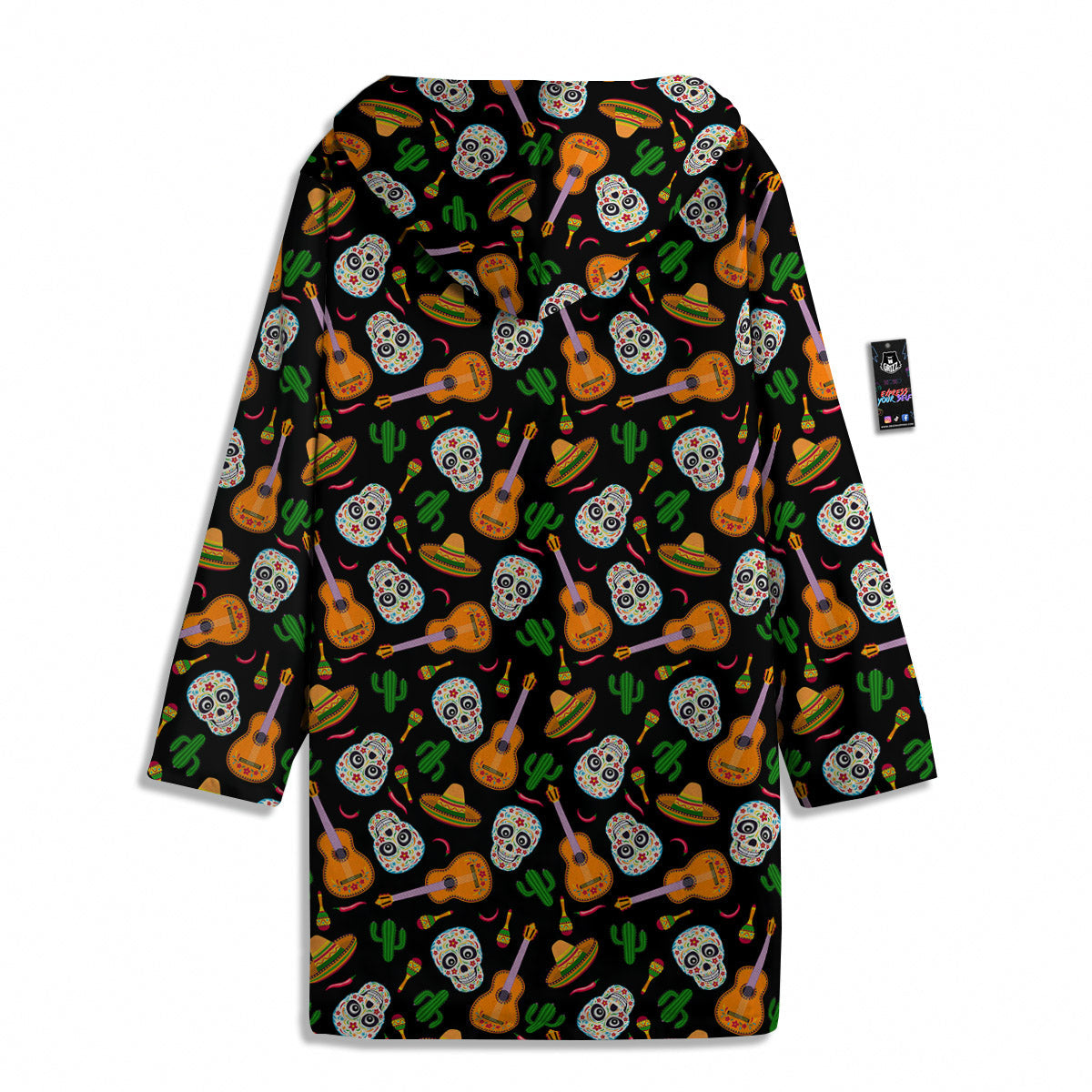 Cinco de Mayo Cartoon Print Pattern Men's Windbreaker Jacket-grizzshop