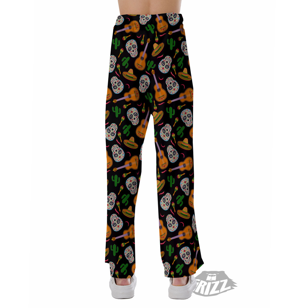Cinco de Mayo Cartoon Print Pattern Pajama Pants-grizzshop