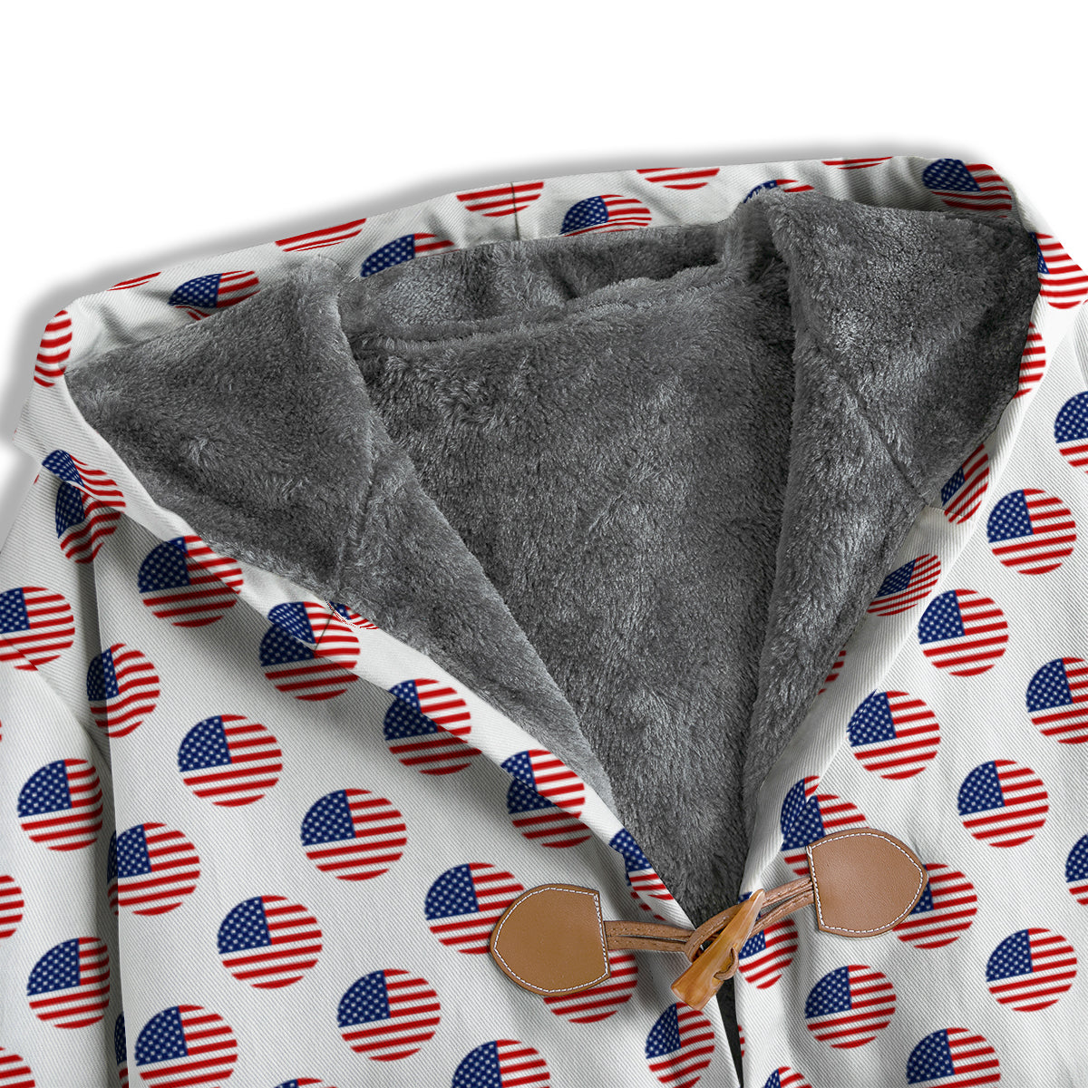 Circle Flag American Print Pattern Men's Windbreaker Jacket-grizzshop